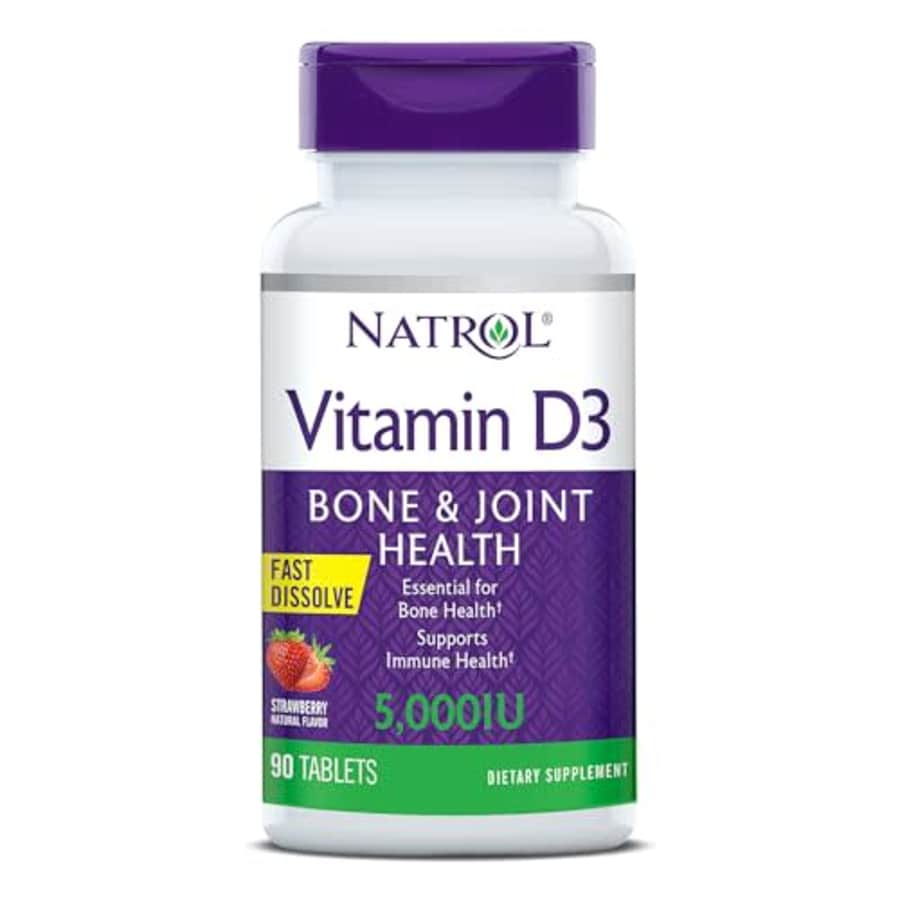 Natrol Vitamin D3 Fast Dissolve 5000 IU Capsules, Support Your Immune Health, Strawberry, 90 Count for $15 Natrol Vitamin D3 Fast Dissolve 5000 IU Capsules, Support Your Immune Health, Strawberry, 90 Count for $15