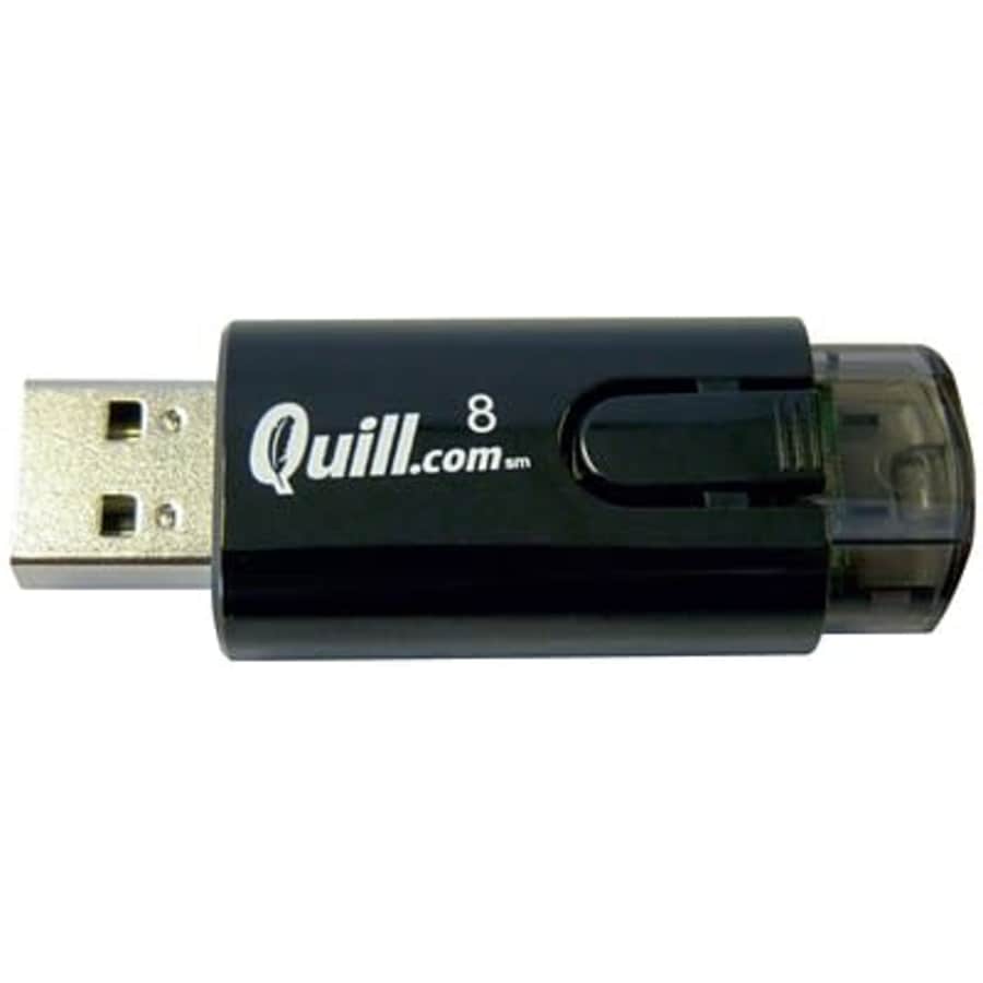 Quill Brand 8GB USB 2.0 Flash Drive for $5