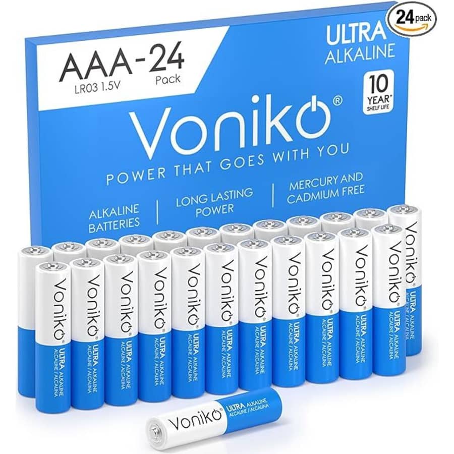 Voniko Ultra AAA Battery 24-Pack: $6