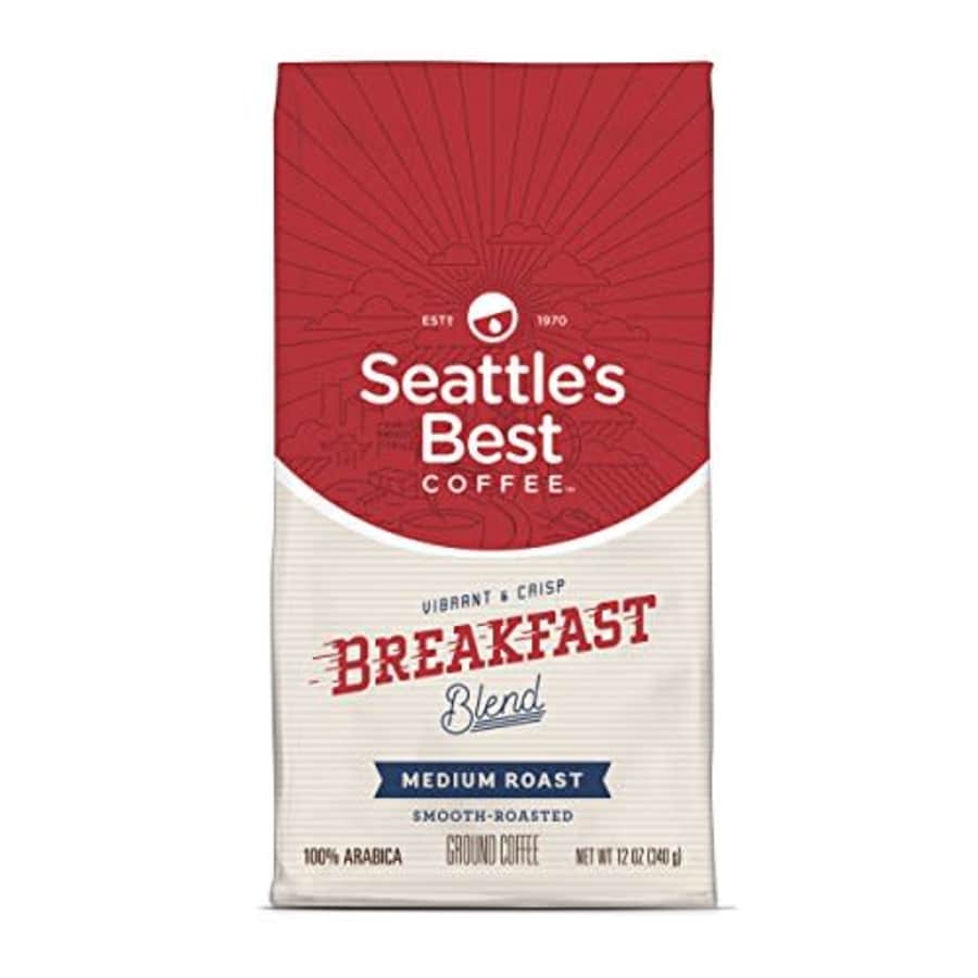 Seattle's Best Coffee Breakfast Blend Medium Roast Ground Coffee, 12-Ounce Bag for $12