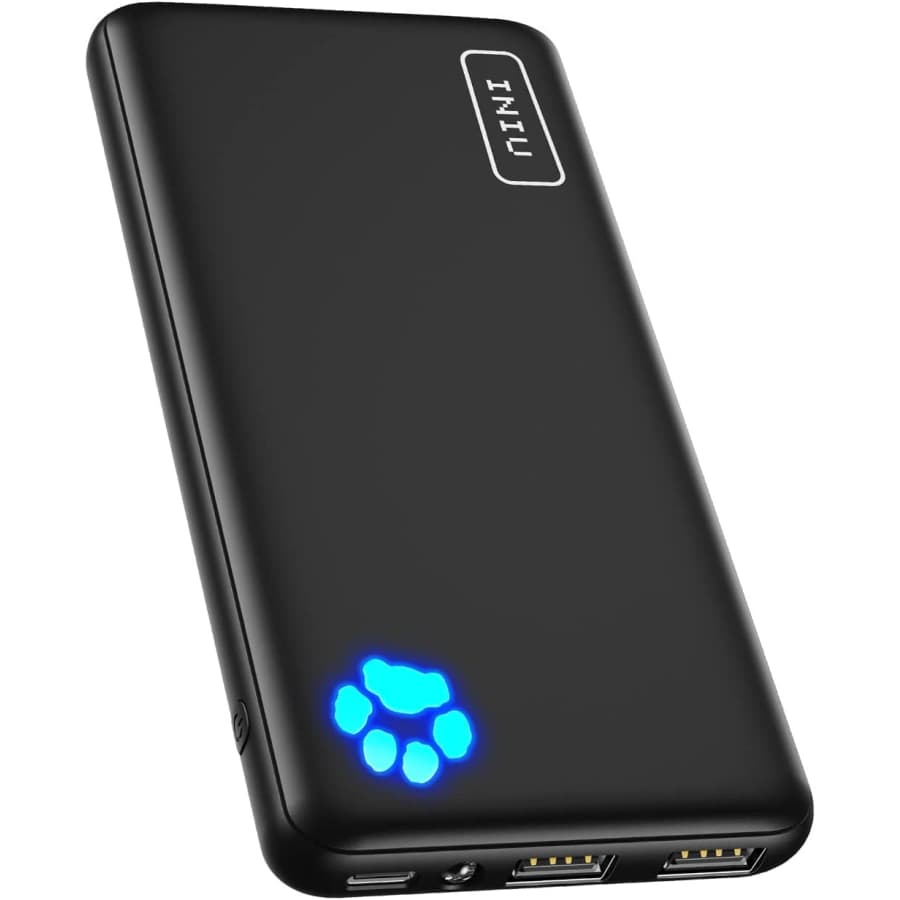 Iniu 10,000mAh USB-C Slim Portable Power Bank for $18