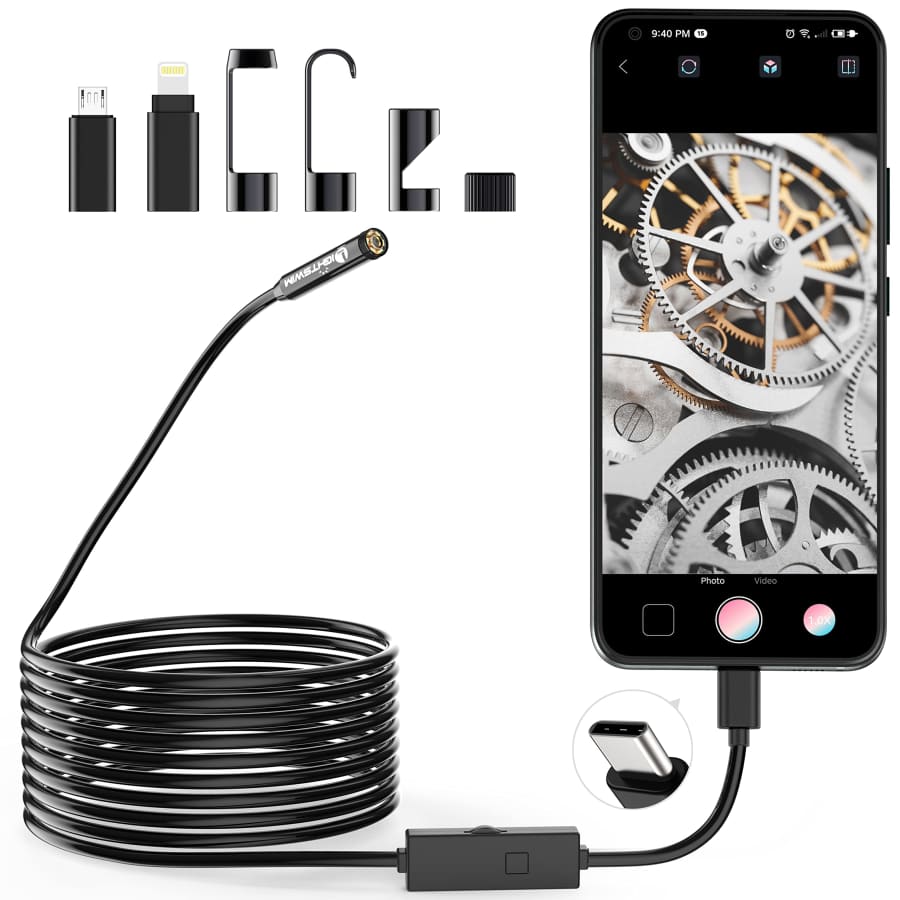 16.5-Foot USB Type-C Endoscope Snake Inspection Camera for $10 16.5-Foot USB Type-C Endoscope Snake Inspection Camera for $10