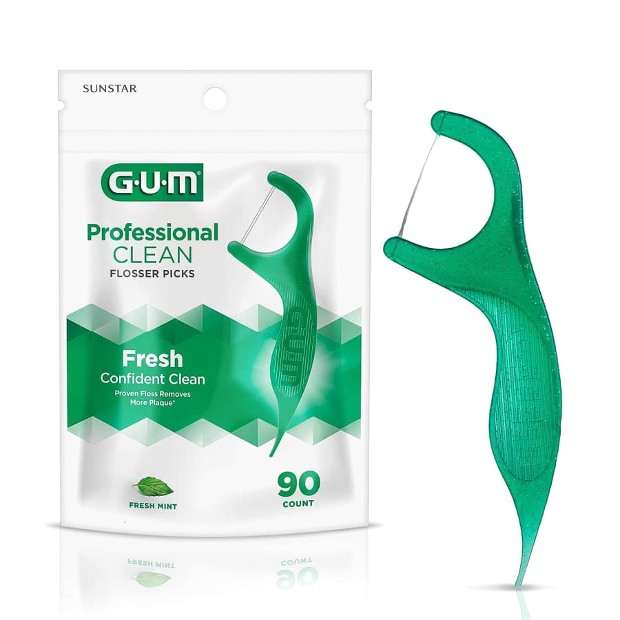 GUM Professional Clean Flosser Picks 90-Count for $3 GUM Professional Clean Flosser Picks 90-Count for $3