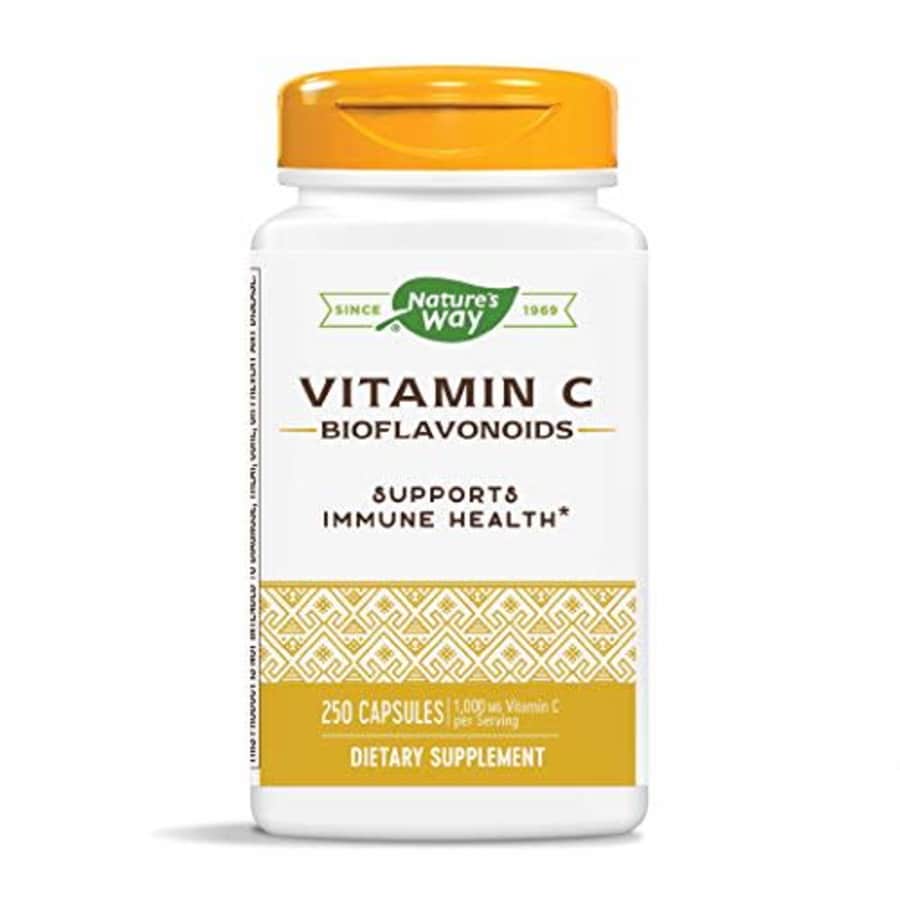 Nature's Way Vitamin C 500 mg with Bioflavonoids; 1000 mg Vitamin C per Serving; 250 Capsules for $18 Nature's Way Vitamin C 500 mg with Bioflavonoids; 1000 mg Vitamin C per Serving; 250 Capsules for $18