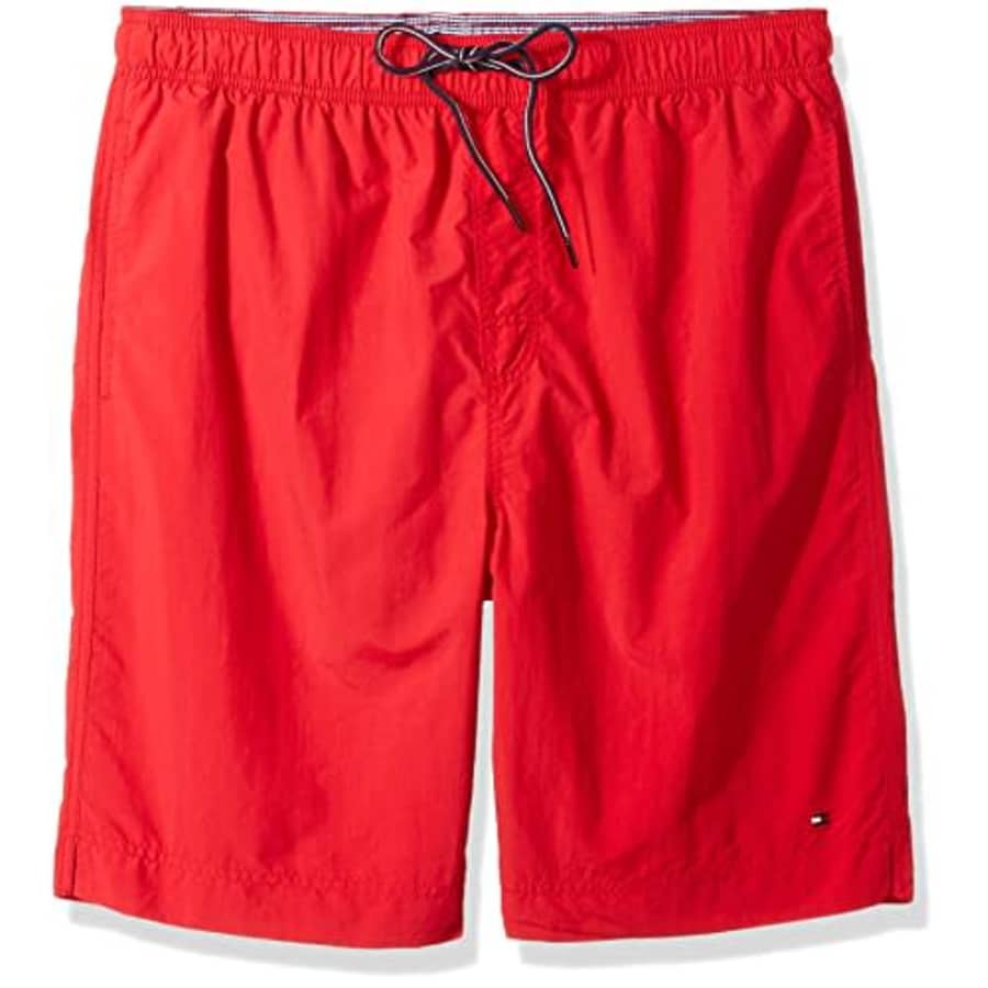 Tommy Hilfiger Men's Big & Tall The Tommy Swim Short, Primary Red, 4XL-Tall for $70 Tommy Hilfiger Men's Big & Tall The Tommy Swim Short, Primary Red, 4XL-Tall for $70