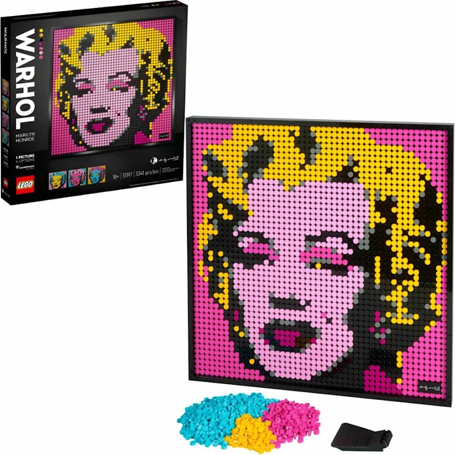 LEGO ART Andy Warhol's Marilyn Monroe for $72