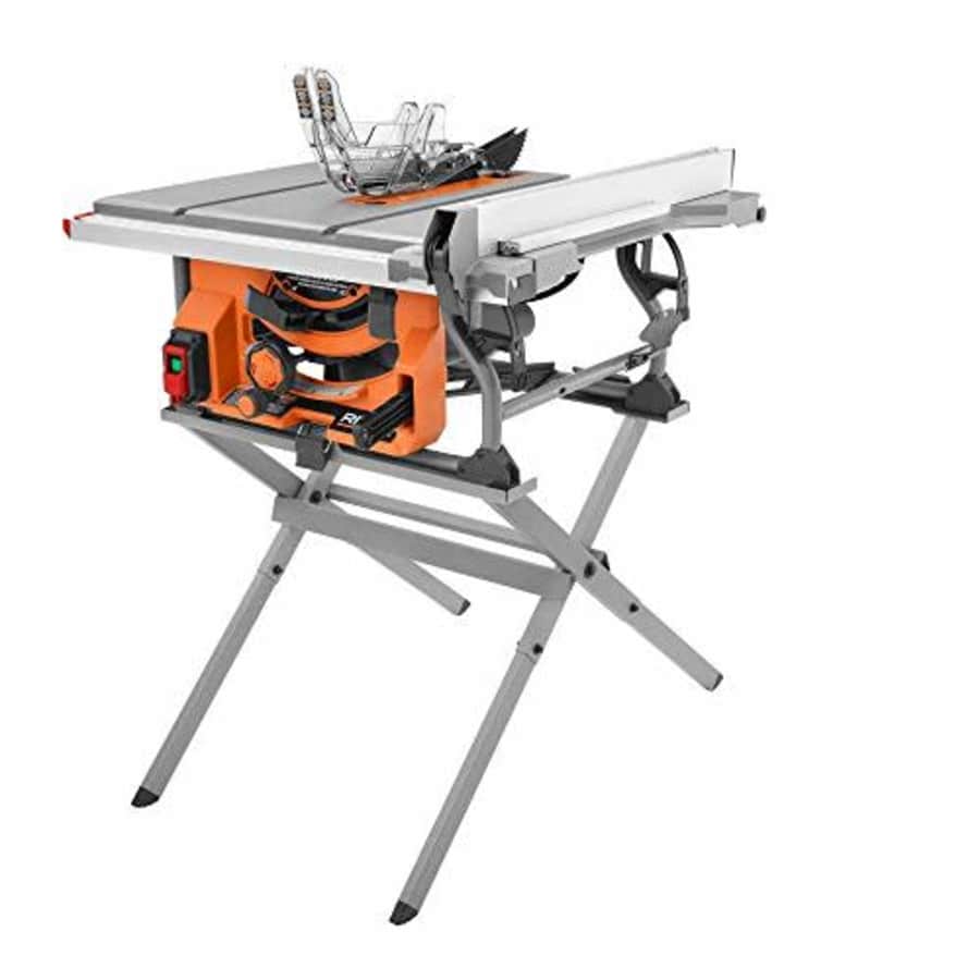 RIDGID 15 Amp 10 in. Table Saw with Folding Stand for $359