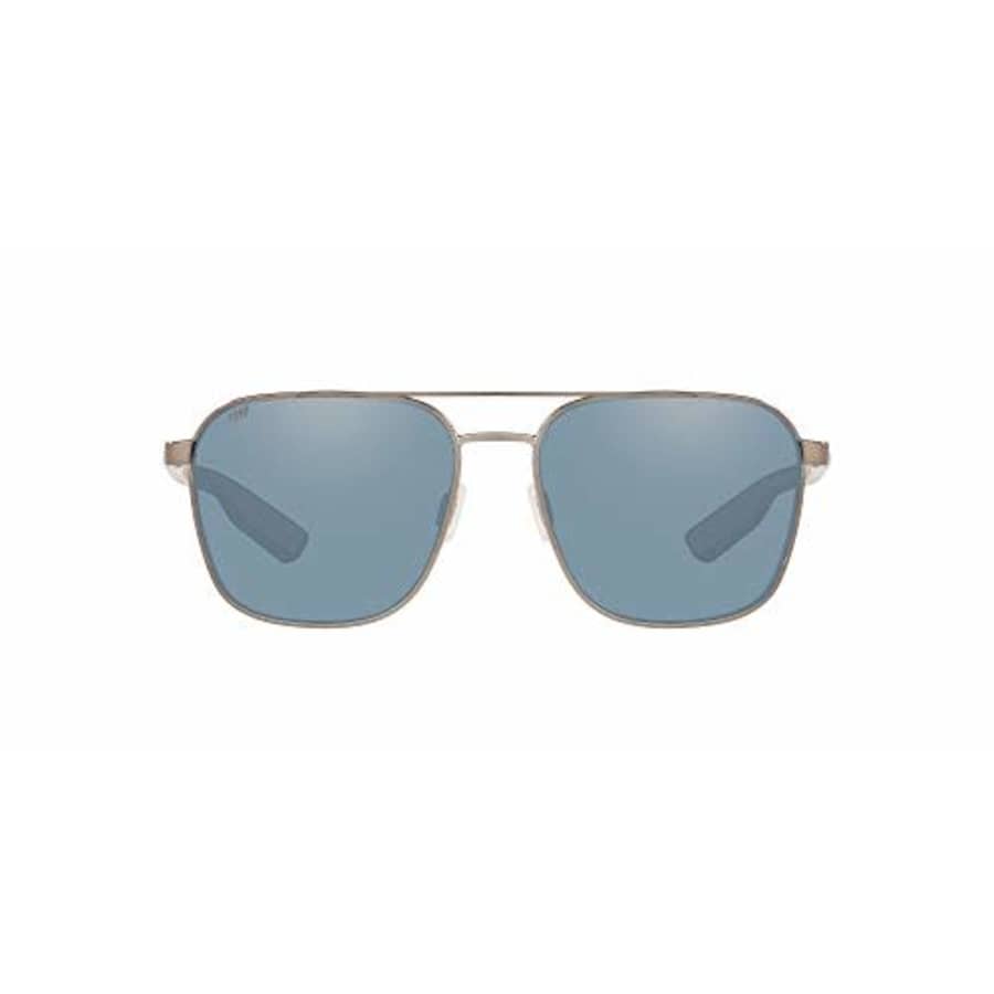 Costa Del Mar Men's Wader Rectangular Sunglasses, Brushed Gunmetal/Grey Silver Mirrored Polarized for $243 Costa Del Mar Men's Wader Rectangular Sunglasses, Brushed Gunmetal/Grey Silver Mirrored Polarized for $243