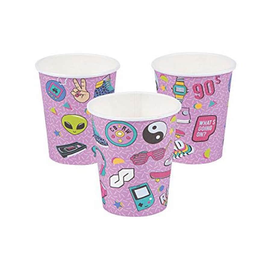 Fun Express 90S PAPER CUP - Party Supplies - 10 Pieces for $11
