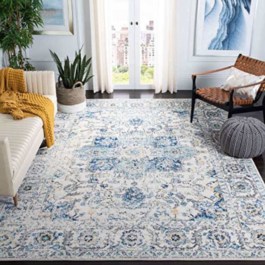 SAFAVIEH Madison Collection MAD603K Oriental Snowflake Medallion Distressed Non-Shedding Living for $141