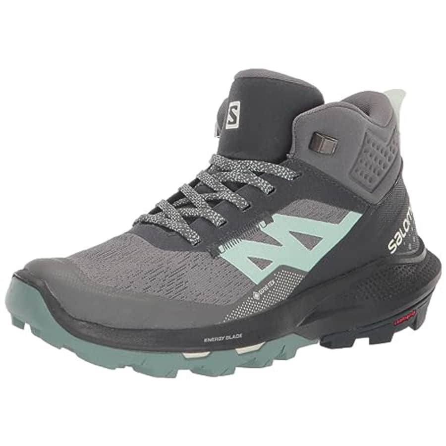 Salomon Outpulse Mid GTX for Women Hiking Shoe, Ebony, 7.5 for $80 Salomon Outpulse Mid GTX for Women Hiking Shoe, Ebony, 7.5 for $80