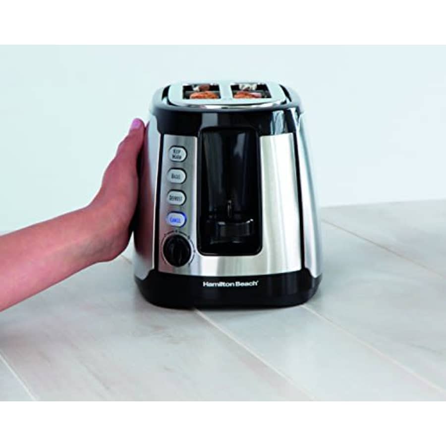 Hamilton Beach Keep Warm 2 Slice Toaster, Silver with Black (22811) for $48
