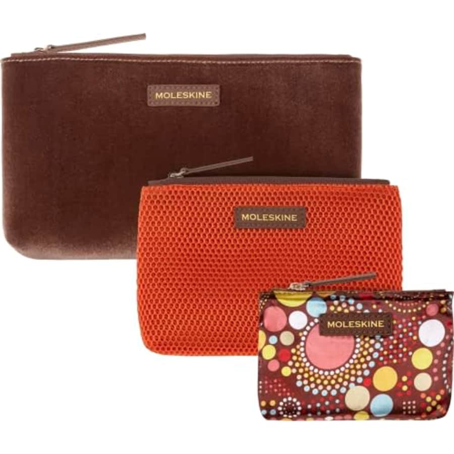 Moleskine ET22FLBK3P30 Women's 4-Piece Set, 13-Inch Laptop Storage, Textile Backpack, Brown for $48
