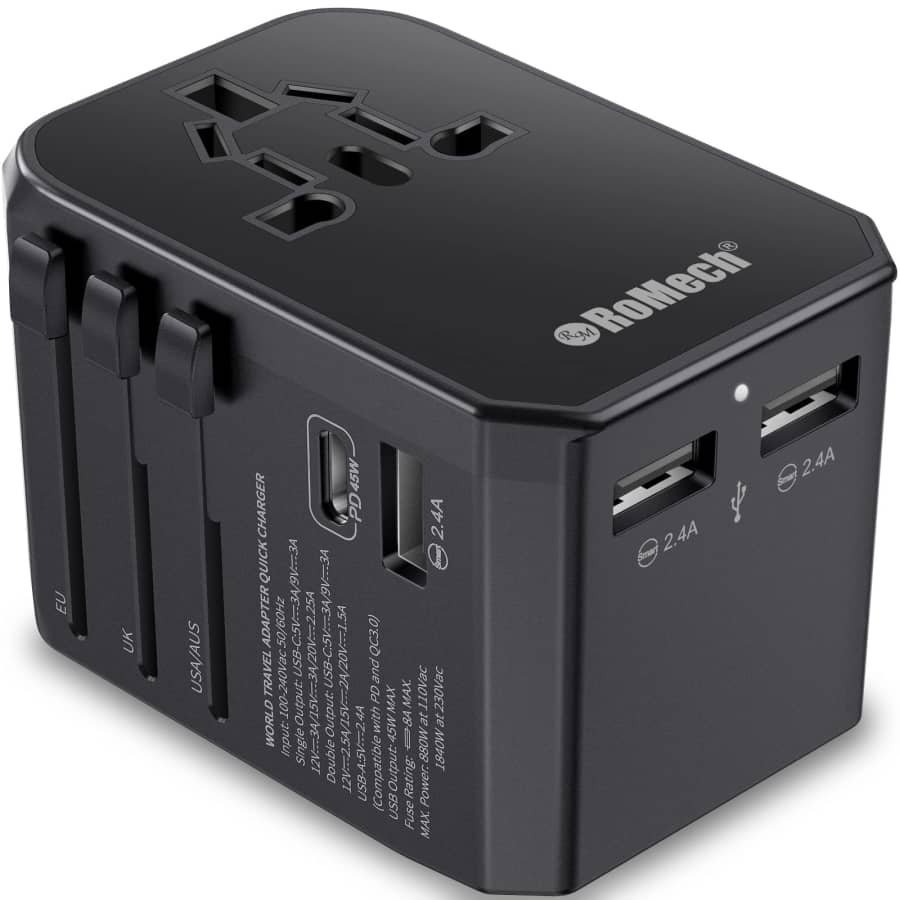 Romech PD 45W Universal Travel Adapter for $25 Romech PD 45W Universal Travel Adapter for $25