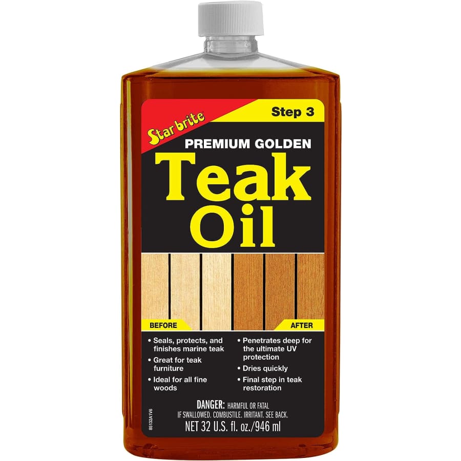 Star Brite Premium Golden Teak Oil 32-oz. Bottle for $20