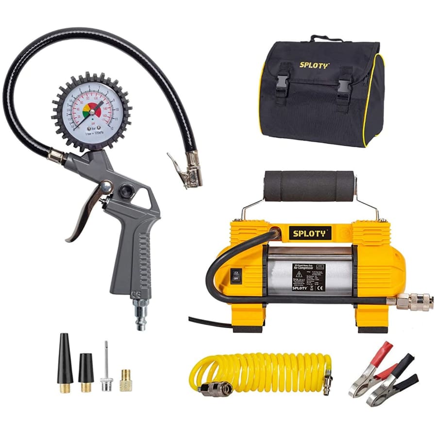 Sploty Tire Inflator with Pressure Gauge for $52 Sploty Tire Inflator with Pressure Gauge for $52