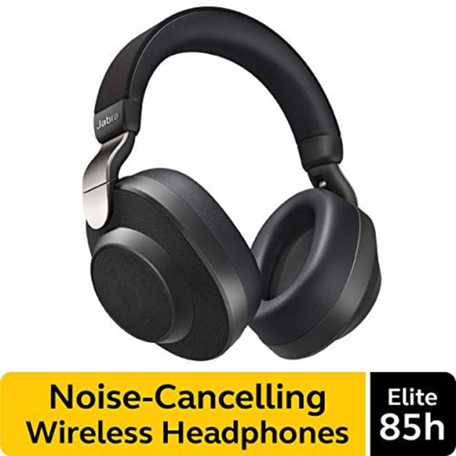 Jabra Elite 85h Wireless Noise-Canceling Headphones, Titanium Black Over Ear Bluetooth Headphones for $169 Jabra Elite 85h Wireless Noise-Canceling Headphones, Titanium Black Over Ear Bluetooth Headphones for $169