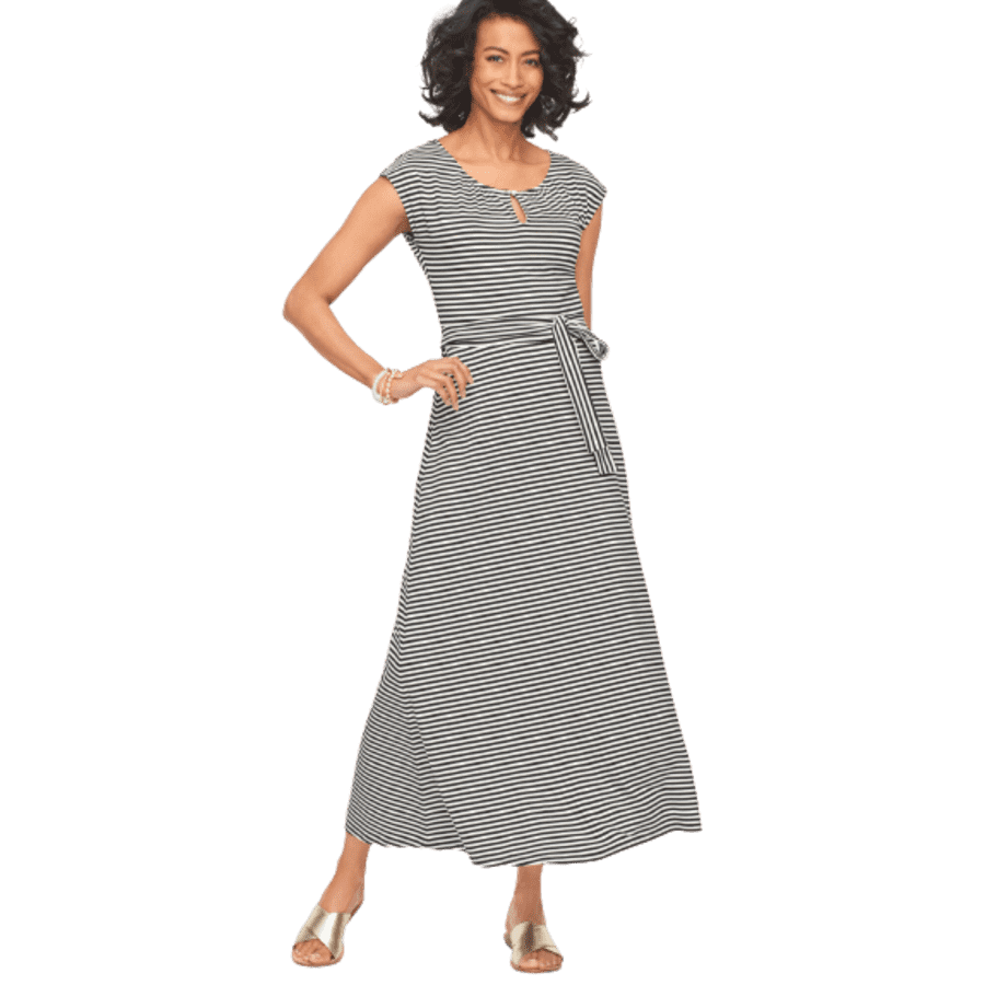 Talbots Women's Kalahari Stripe Cotton Maxi Dress for $48 in cart Talbots Women's Kalahari Stripe Cotton Maxi Dress for $48 in cart