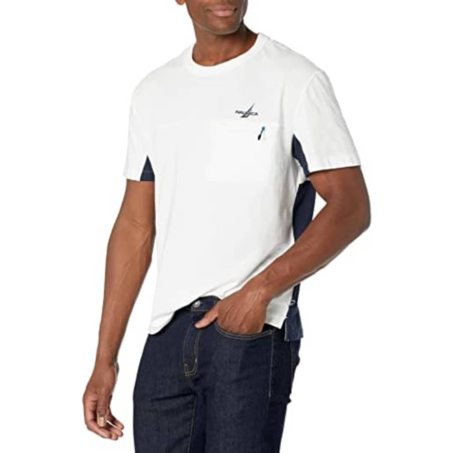 Nautica Men's Soft Stretch T-Shirt, Bright White, XX-Large for $18 Nautica Men's Soft Stretch T-Shirt, Bright White, XX-Large for $18