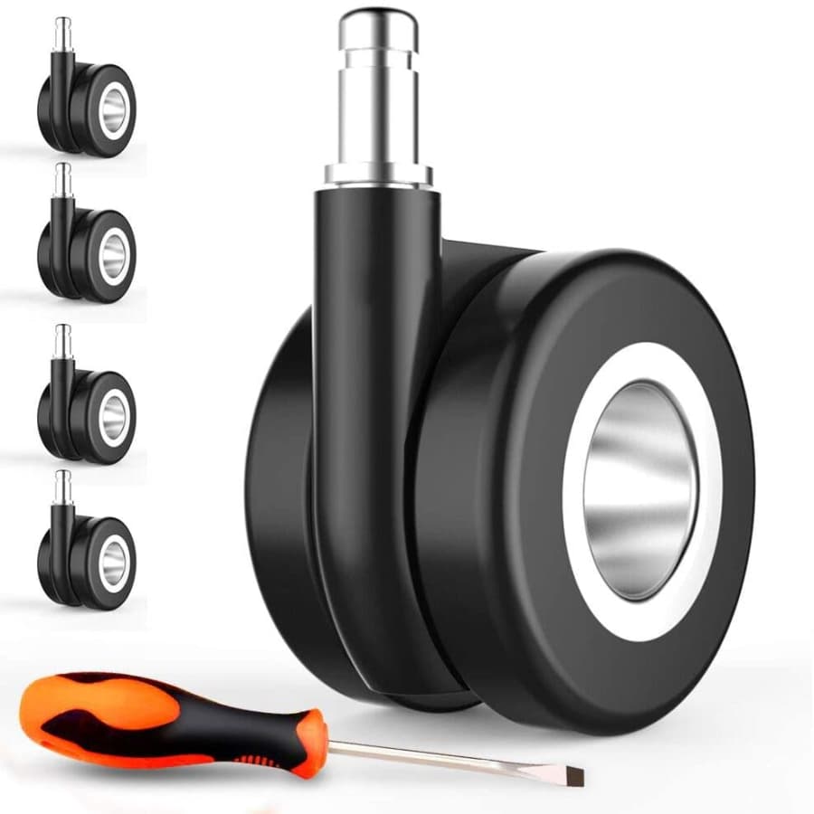 HomeGoGo Office Chair Caster Wheels 5-Pack for $11 HomeGoGo Office Chair Caster Wheels 5-Pack for $11