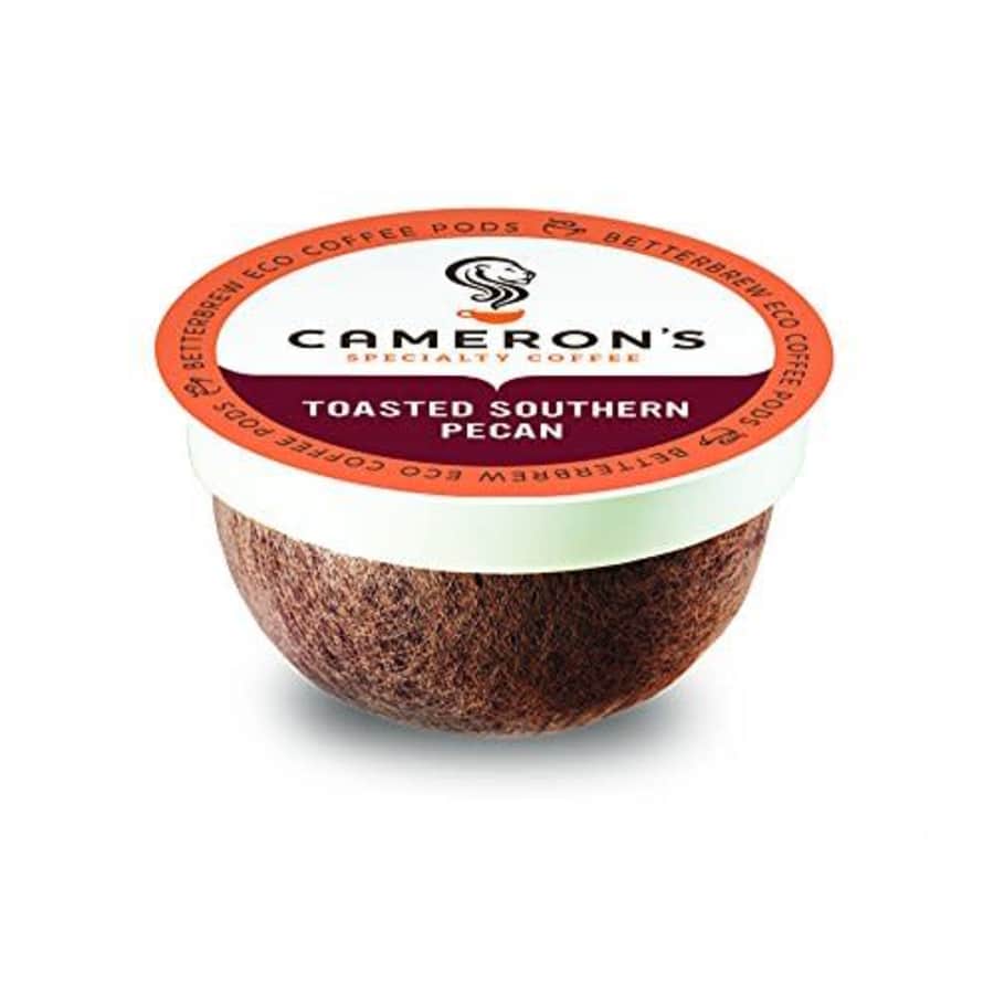 Cameron's Coffee Single Serve Pods, Flavored, Toasted Southern Pecan, 12 Count (Pack of 6) for $43 Cameron's Coffee Single Serve Pods, Flavored, Toasted Southern Pecan, 12 Count (Pack of 6) for $43