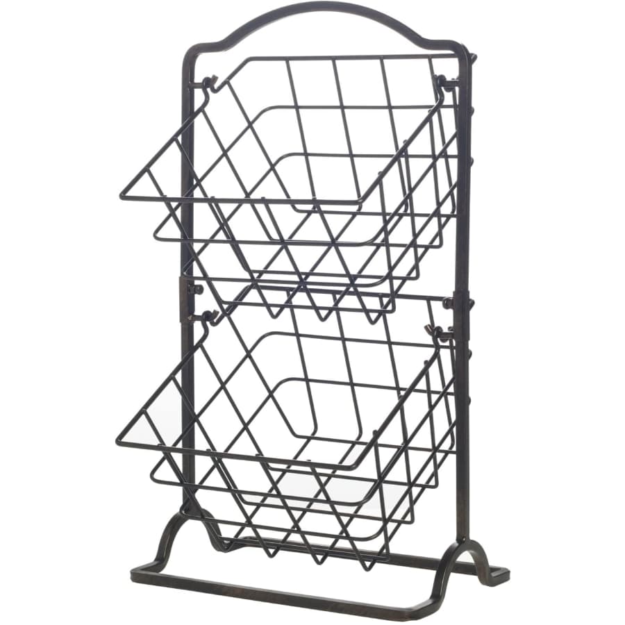 Gourmet Basics by Mikasa General Store 2 Tier Hanging Basket for $30