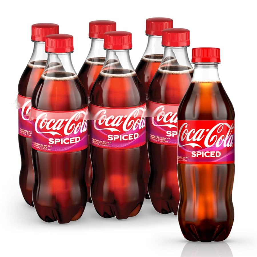 Coca-Cola Spiced 16.9-oz. Bottle 6-Pack for $3.78 via Sub & Save Coca-Cola Spiced 16.9-oz. Bottle 6-Pack for $3.78 via Sub & Save
