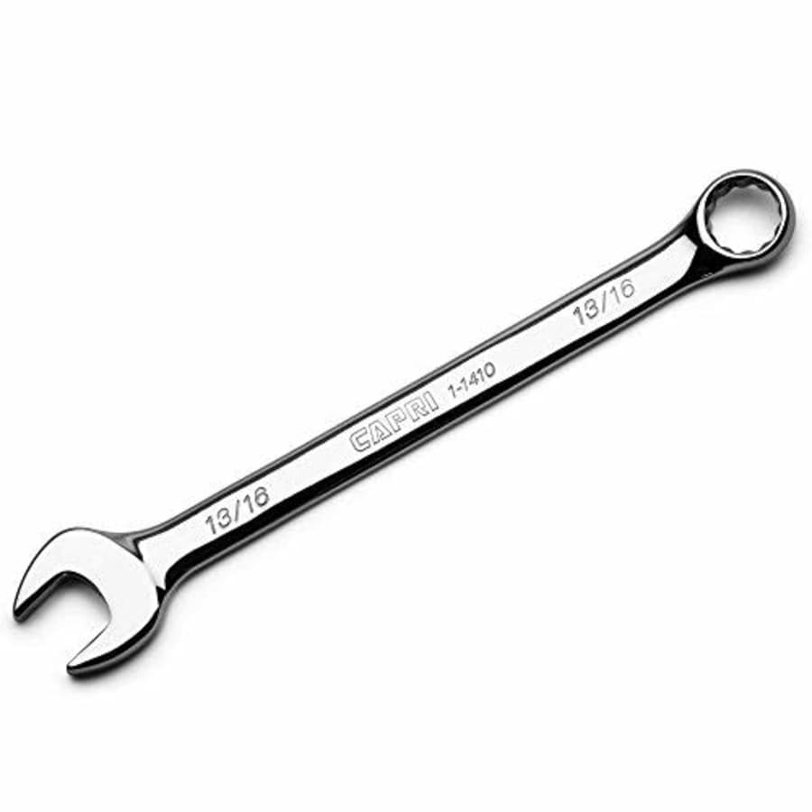 Capri Tools 13/16-inch Combination Wrench, 12 Point, SAE, Chrome (1-1410) for $17 Capri Tools 13/16-inch Combination Wrench, 12 Point, SAE, Chrome (1-1410) for $17