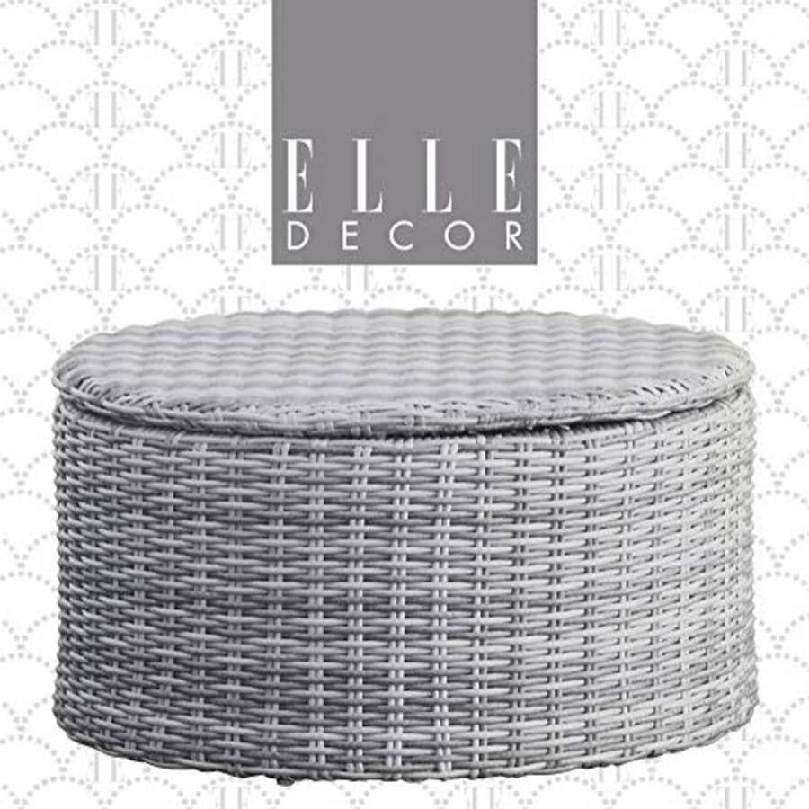 Elle Decor Vallauris Patio Outdoor Furniture Collection, Premium All Weather Wicker, Storage Coffee for $192 Elle Decor Vallauris Patio Outdoor Furniture Collection, Premium All Weather Wicker, Storage Coffee for $192