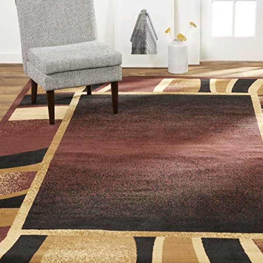 Home Dynamix Lyndhurst Rotana Area Rug, 3'7"x5'2" Rectangle, Brown/Black for $37