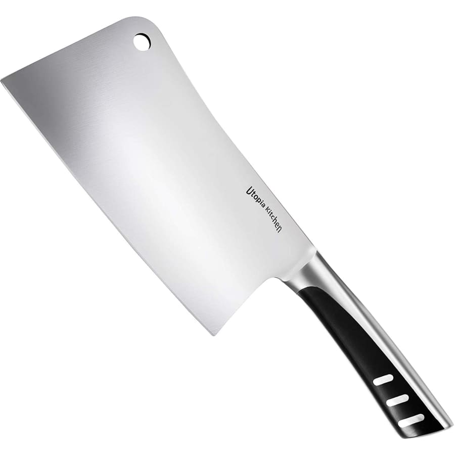 Utopia Kitchen 7" Stainless Steel Cleaver Knife for $12 Utopia Kitchen 7" Stainless Steel Cleaver Knife for $12