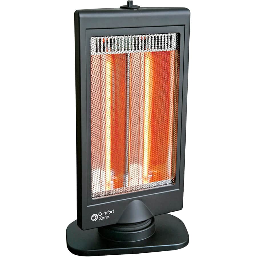 Comfort Zone Oscillating Electric Halogen Heater for $53 Comfort Zone Oscillating Electric Halogen Heater for $53