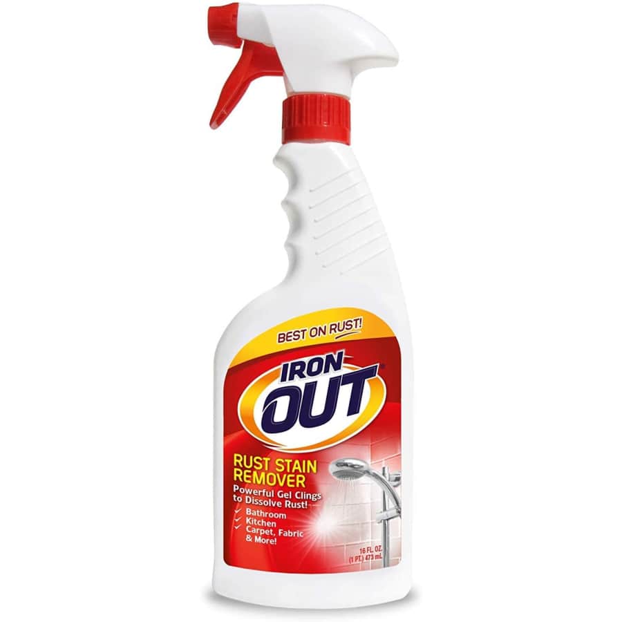 Iron OUT Rust Stain Remover Spray Gel 16-fl. oz. Bottle for $5 Iron OUT Rust Stain Remover Spray Gel 16-fl. oz. Bottle for $5