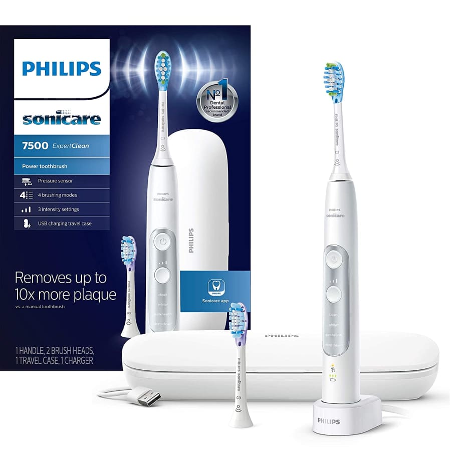 Philips Sonicare ExpertClean 7500 Bluetooth Rechargeable Electric Toothbrush for $200