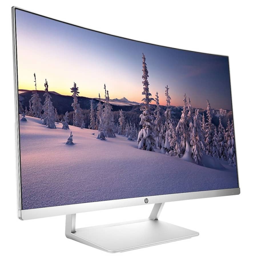 HP 27" 1080p Curved LED Monitor for $190
