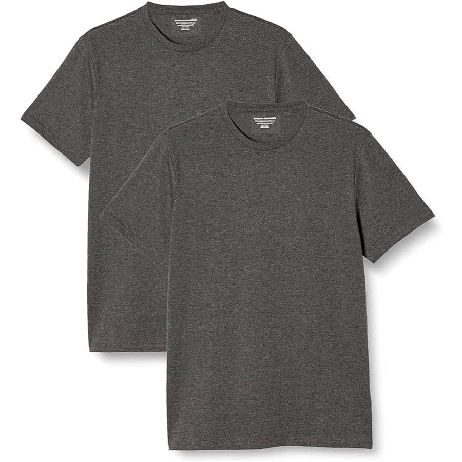Amazon Essentials Men's Slim-Fit T-Shirt 2-Pack for $9 Amazon Essentials Men's Slim-Fit T-Shirt 2-Pack for $9