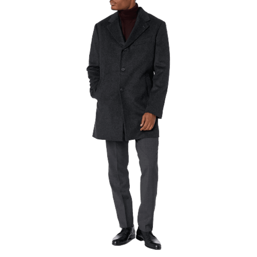 Buttoned Down Men's Italian Wool Cashmere Overcoat for $92 Buttoned Down Men's Italian Wool Cashmere Overcoat for $92