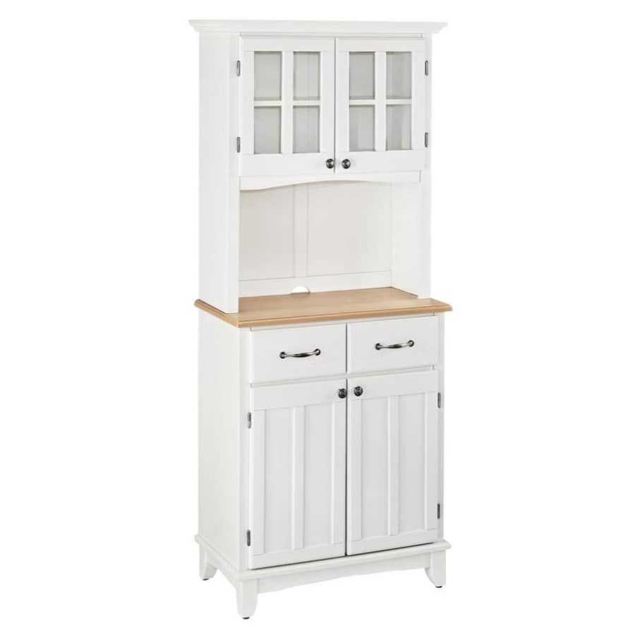 HomeStyles Solid Hardwood Buffet with Hutch & Natural Wood Top for $325 HomeStyles Solid Hardwood Buffet with Hutch & Natural Wood Top for $325