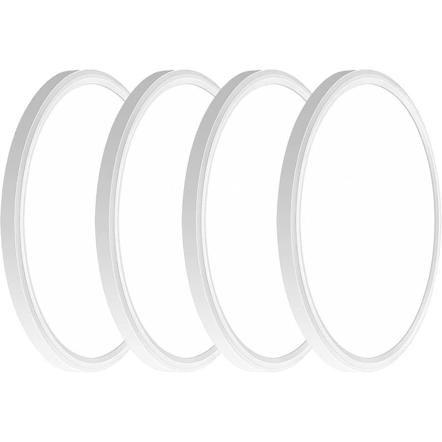 12" LED Flush Mount Ceiling Light 4-Pack for $30 12" LED Flush Mount Ceiling Light 4-Pack for $30