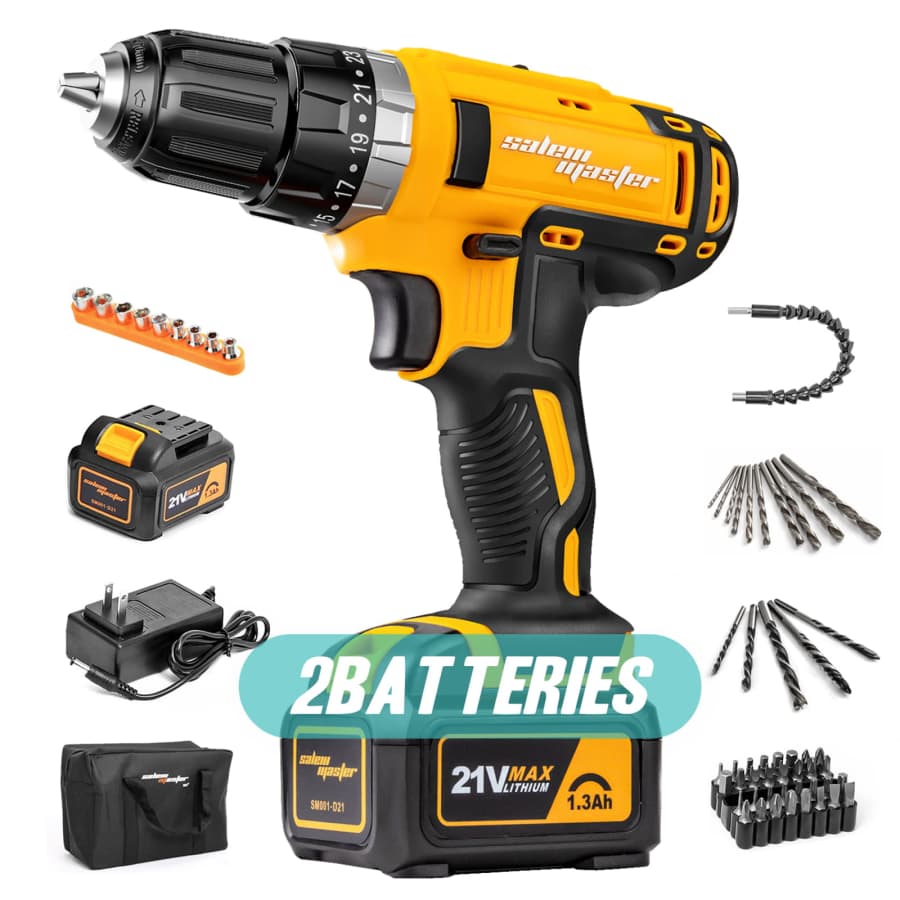 Salem Master 21V 3/8" Cordless Drill Driver for $52 Salem Master 21V 3/8" Cordless Drill Driver for $52