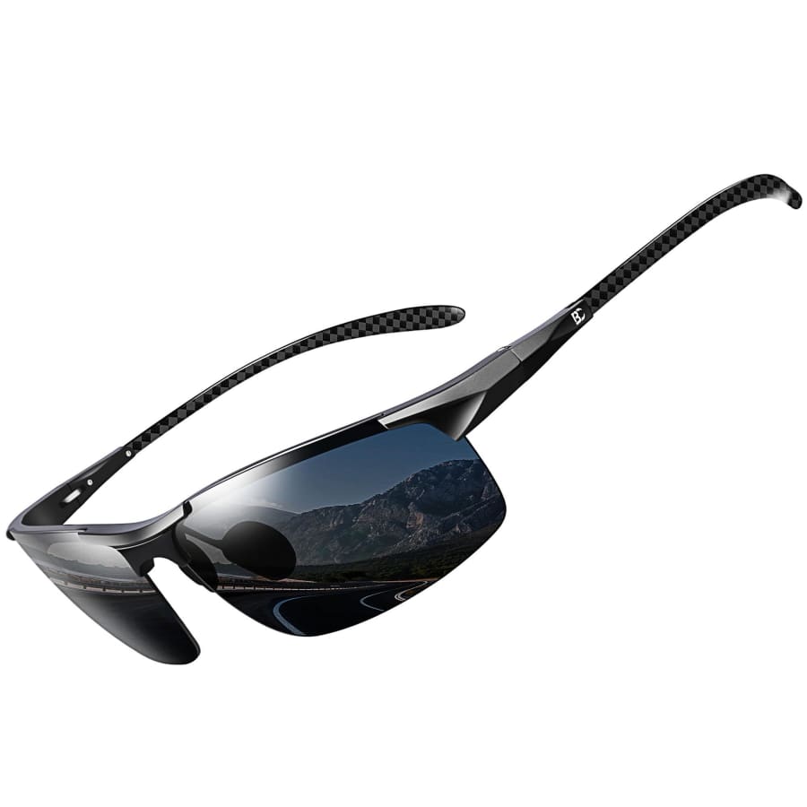 Bircen Men's Polarized Carbon Fiber Sunglasses for $14