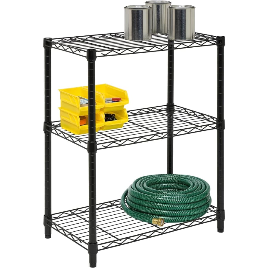 Honey Can Do 3-Tier Heavy Duty Adjustable Shelving Unit for $25 Honey Can Do 3-Tier Heavy Duty Adjustable Shelving Unit for $25