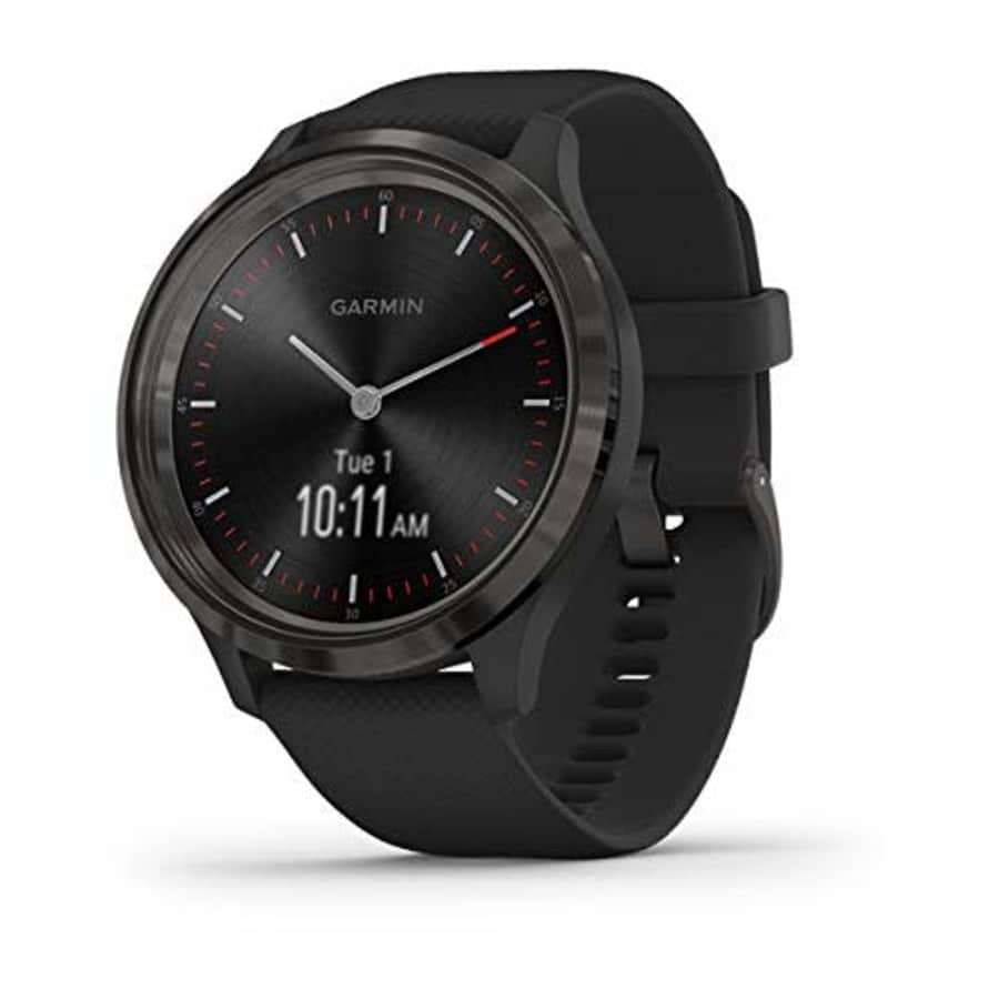 Garmin vvomove 3, Hybrid Smartwatch with Real Watch Hands and Hidden Touchscreen Display, Black for $200 Garmin vvomove 3, Hybrid Smartwatch with Real Watch Hands and Hidden Touchscreen Display, Black for $200