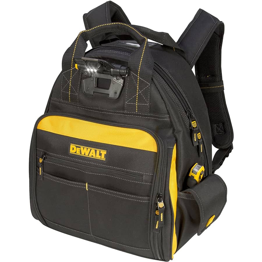 DeWalt 57-Pocket LED Lighted Tool Backpack for $159