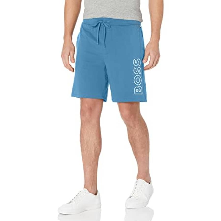 BOSS Men's Identity Lounge Shorts, Cerulean Blue, XL for $33