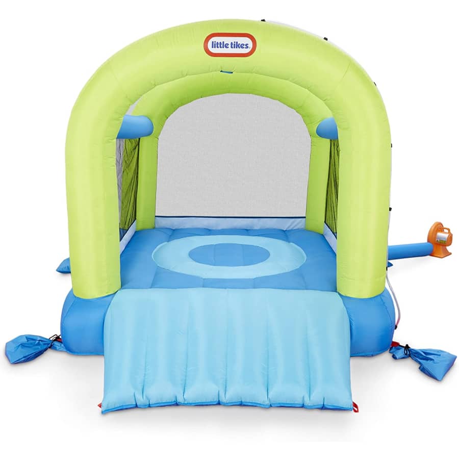 Little Tikes Splash n' Spray Indoor/Outdoor 2-in-1 Inflatable Bouncer for $165 Little Tikes Splash n' Spray Indoor/Outdoor 2-in-1 Inflatable Bouncer for $165