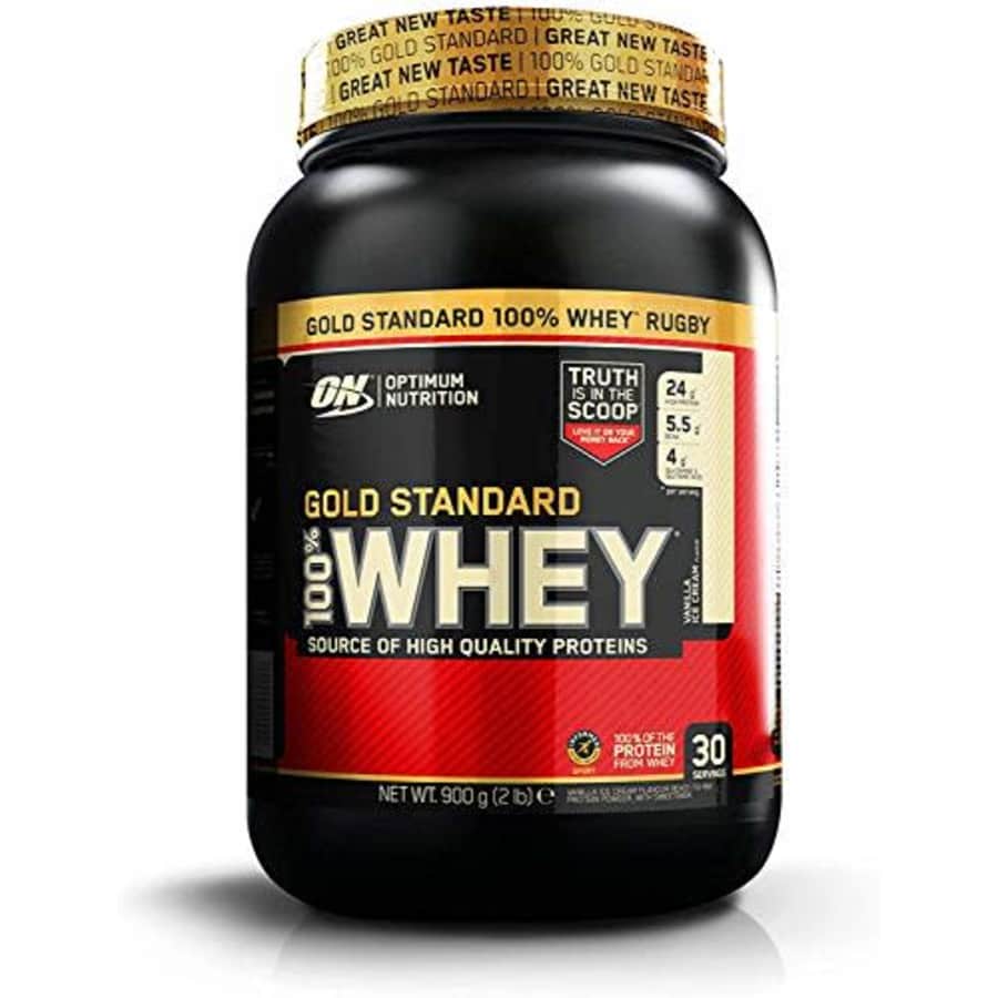 Optimum Nutrition 100% Whey Protein - Gold Standard Vanilla Ice Cream 2.07 lbs for $40 Optimum Nutrition 100% Whey Protein - Gold Standard Vanilla Ice Cream 2.07 lbs for $40