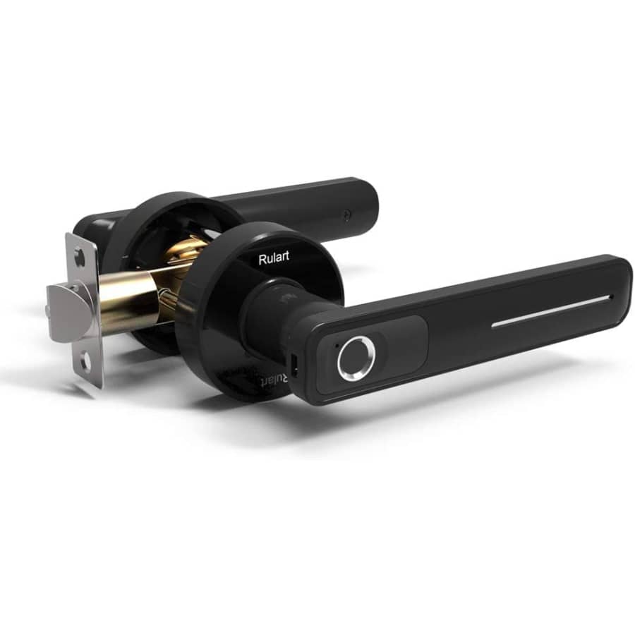 Rulart Fingerprint Smart Keyless Entry Door Handle for $59