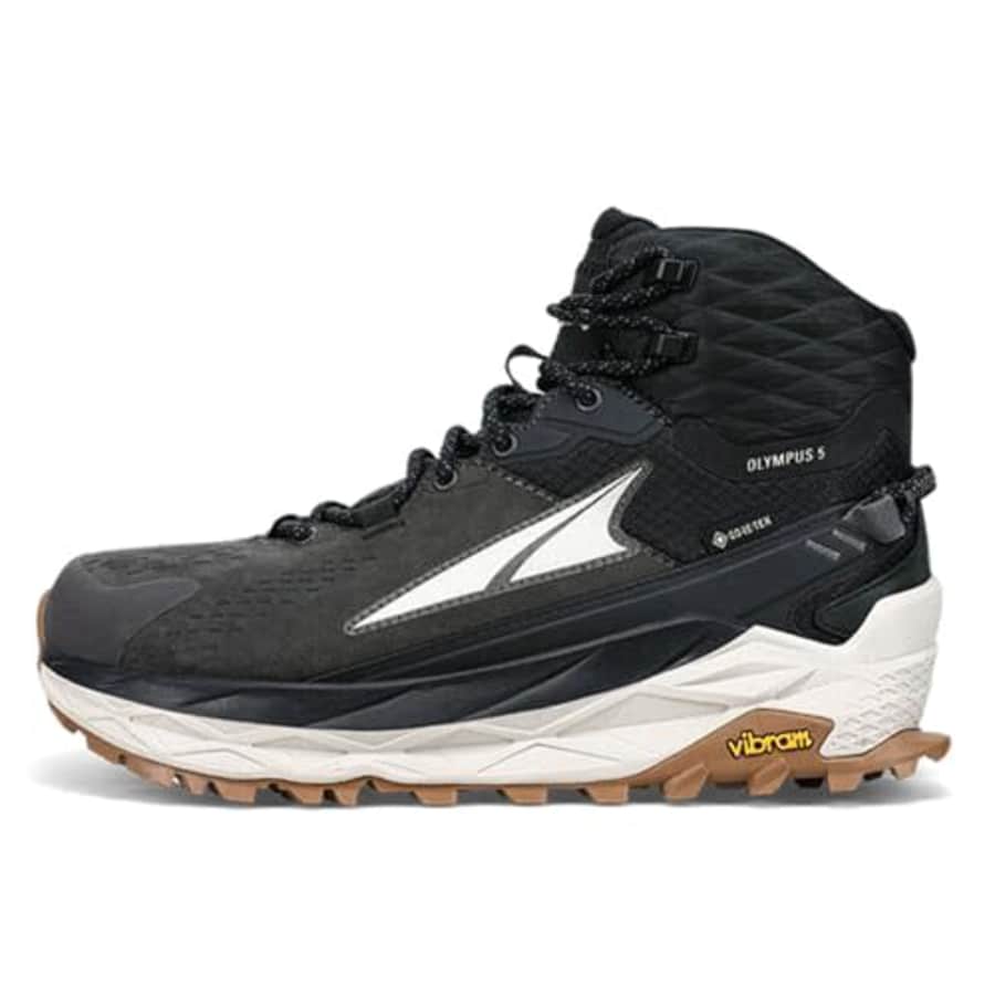 ALTRA Women's AL0A7R75 Olympus 5 Hike Mid GTX Trail Running Shoe, Black/Gray - 5 M US for $120