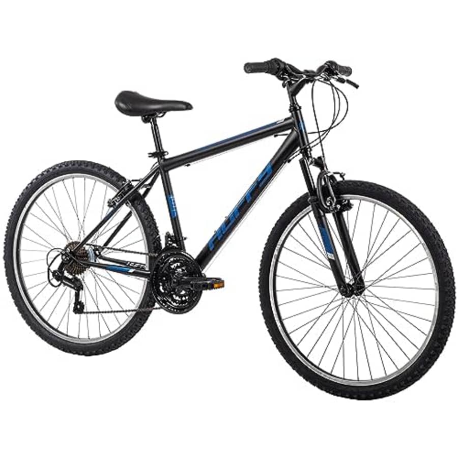 Huffy Stone Mountain 21-Speed Hardtail Mens Mountain Bike, 26-inch, Matte Black for $230